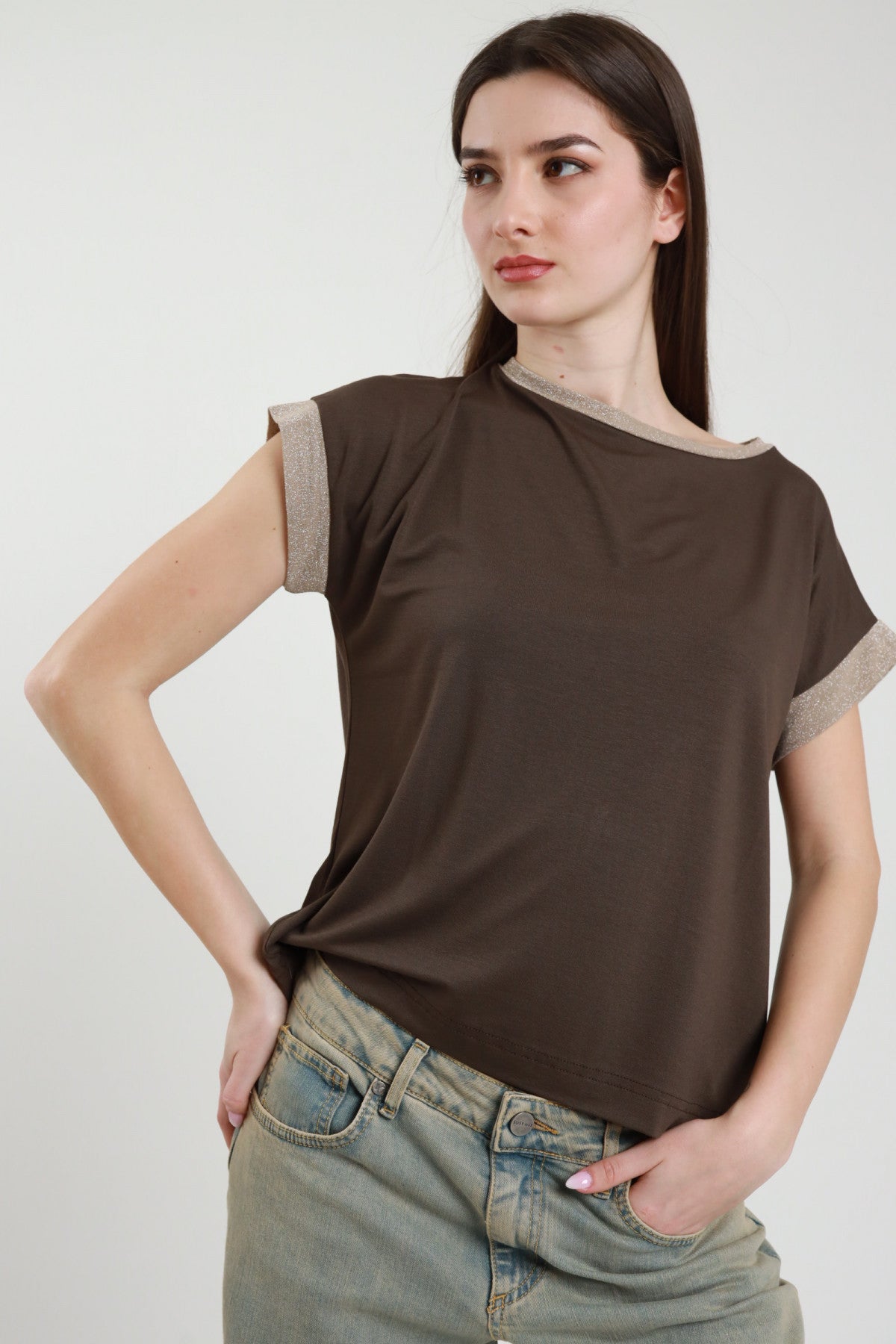 PE26 Susy Mix Maglia B05115 Moro