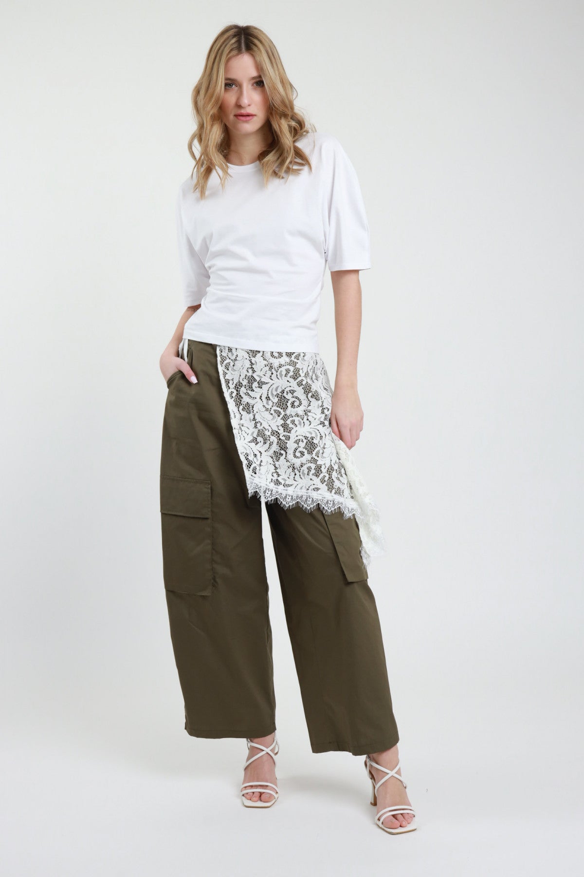 PE26 Susy Mix Pantalone 134P669PE26R Militare
