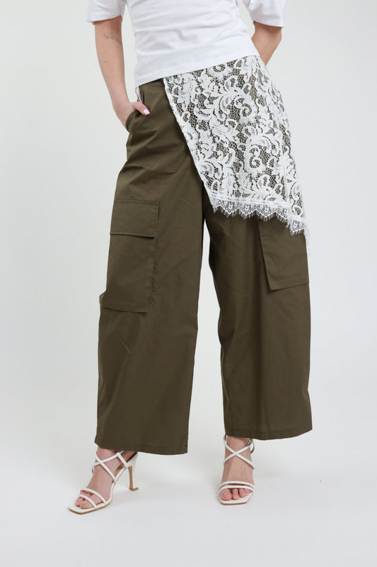 PE26 Susy Mix Pantalone 134P669PE26R Militare